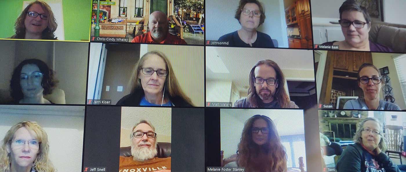 Screenshot of a Zoom meeting