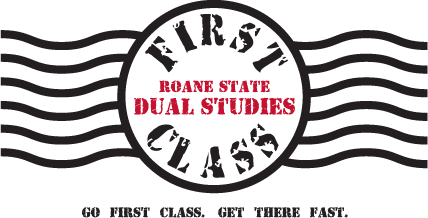 Logo: Roane Stat Dual Studies, Go first class. Get there fast.