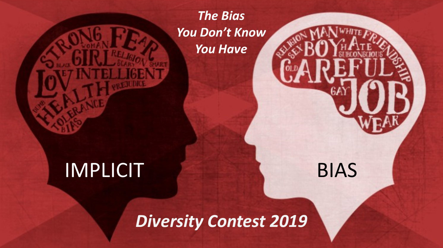 The Bias You Don't Know You Have: Implicit Bias. Diversity Contest 2019