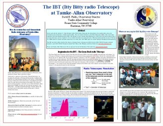 radio astronomy poster with IBT