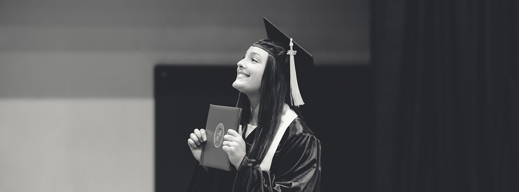 Smiling student