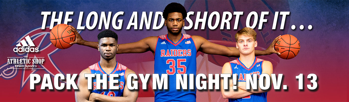 This image on a billboard on Interstate 40 touts the “Pack the Gym” event on Nov. 13 to draw attention to the opening home game for the Roane State Raiders.