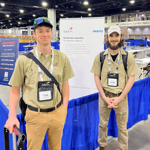 RSCC Mechatronics students Gabriel Eady and Derek Summers received gold medals in the SkillsUSA National Leadership & Skills Conference’s mechatronics competition.