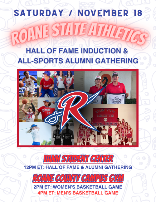A flyer for the athletics alumni event.