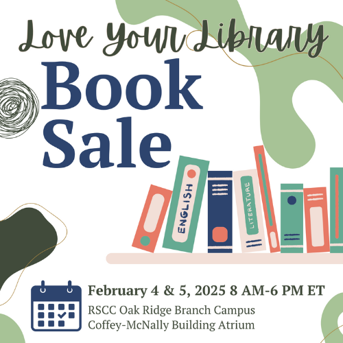 Details about the Love Your Library book sale.