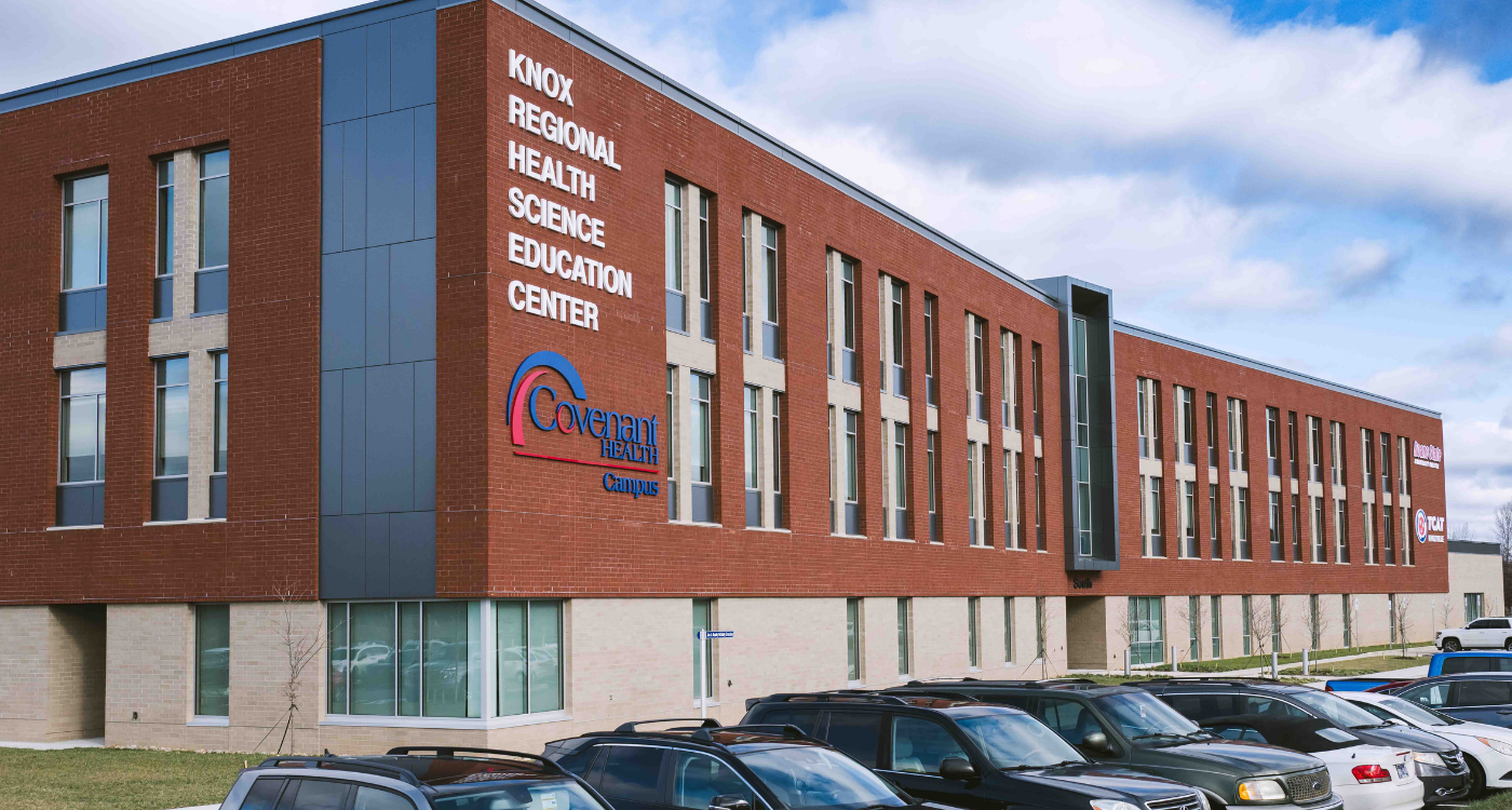An exterior view of the Knox Regional Health Science Education Center.