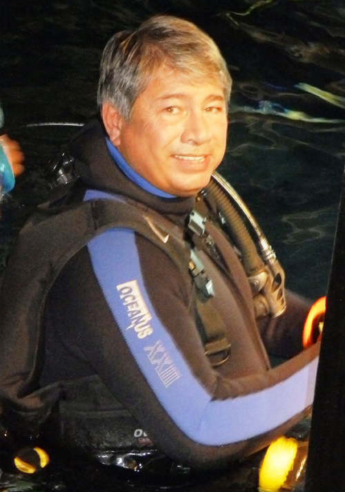 Bruce Cantrell in diving gear